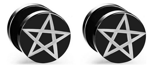 Pentagrama - Aretes Gotico Dark Satanico E Girl Emo Baby