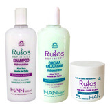 Combo Han Rulos Shampoo + Acond + Másc