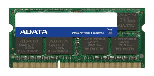Memoria Sodimm Ddr3l Adata 4 Gb 1600 Mhz (adds1600w4g11-s)