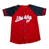 Jersey Casaca Beisbol Niño Diablos De Mexico