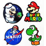 Parche Ropa Apliques Mario Bros  Pega Con Plancha X Unidad