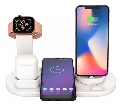 Estacion De Carga 3 En 1 Para Android Y iPhone Airpod Iwatch