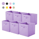 Cajas De Almacenamiento De Organizadora Tela Plegables/6pcs