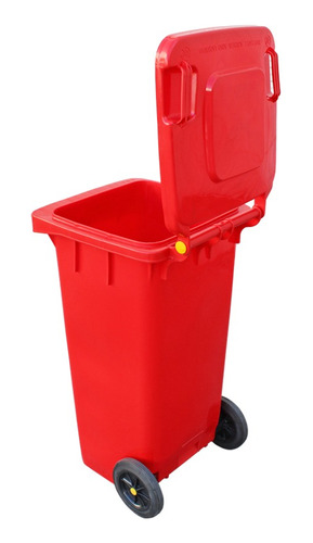 Contenedor Basura 120 Lts Rojo