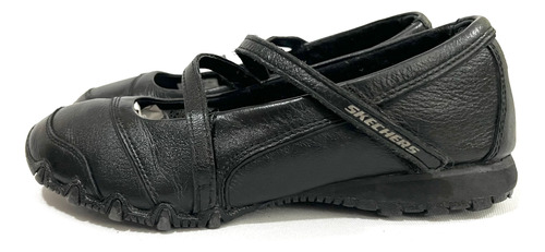 Zapato Escolar De Cuero Mafalda Marca Skechers N°37.5 Usado