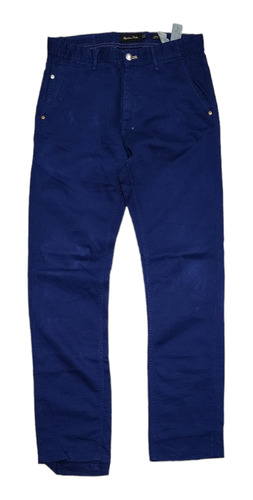 Pantalon Massimo Dutti 30x30 Azul Slimfit