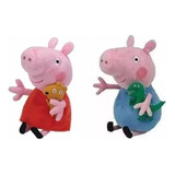 Peluche Peppa Y George Pig 35 Cm - 2 Peluches