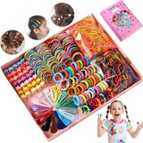 Set 780pcs Colets Bandas Elásticas Y Pinches Para Niña