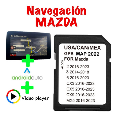 Tarjeta De Navegación Mazda Sd Todos Los Modelos 2014 A 2023