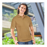 Playera Polo Para Caballero Casual, Color Camel 30642