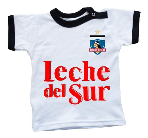 Polera M/c (camiseta)  Colo Colo Niño Bebé Leche Del Sur Bn