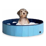 Piscina Plegable Para Mascotas Perro Ducha Verano 80x30cm