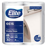 Papel Higiénico Elite Doble Hoja 30 Metros Pack X 4 Un. 6616