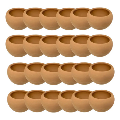 24 Macetas Mini De Barro Suculentas Cactus Decoracion  | Envío gratis