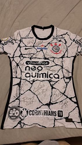 Camiseta Corinthians Autografada - Temporada 2021 (jogo)