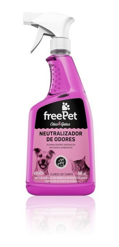 Free Pet Neutralizador De Odores Flores Do Campo 500ml