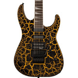 Guitarra Eléctrica Jackson X Series Soloist Crackle Sl3x Dx Color Amarillo Orientación De La Mano Diestro