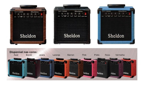 Amplificador Guitarra Sheldon Gt1200 Cores 15w 