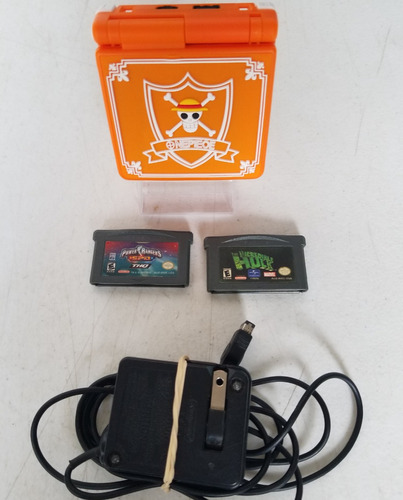 Gameboy Sp Con Pantalla Ips V2 Y Carcasa De One Piece 