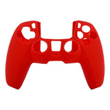 Case Silicone Capa Protetora Para Controle Ps5 Vermelha