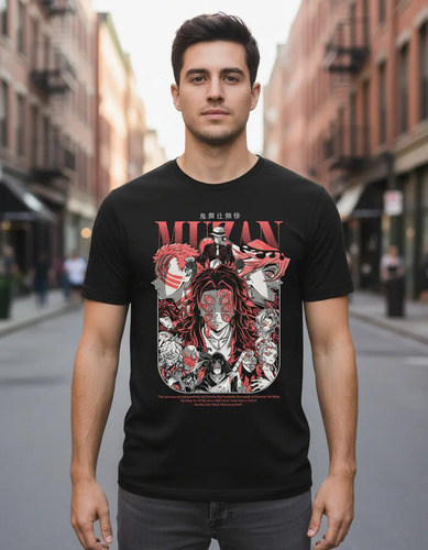 Playera Anime Demon Slayer Lunas Akaza Kokushibo Muzan Kibut | Meses sin interés