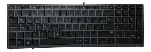 Teclado Para Hp Zbook 15 G3 15 G4 17 G3 17 G4 Lum Esp Marco