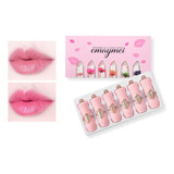 Set De 6 Lápices Labiales Con Flores Secas Que Cambian De Co