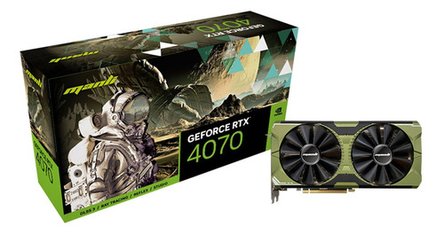 Placa De Vídeo Manli Nvidia Dual Fan Rtx 4070 12gb 192b