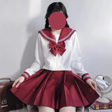 2 Polleras Escolar Japonesa Sailor Fuku Negra Y Roja