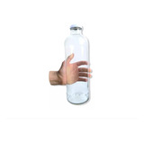 Pack 12 Botella De 1 Litro - Vidrio - Para Envasar -con Tapa