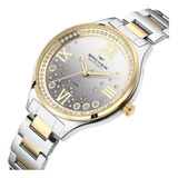 Relógio Feminino Backer Fashion 12051134f Cz Máquina Citizen