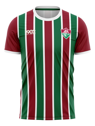 Camiseta Braziline Attact Fluminense Infantil - Vinho E Verd