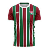 Camiseta Braziline Attact Fluminense Infantil - Vinho E Verd