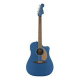 Guitarra Electroacústica Fender California Redondo Player Belmont Blue Satinado