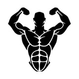 Sticker Decorativo Pared Hombre Fuerte Gym R876