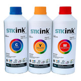 3x500ml - Tinta Stk Pigmentada Impressora Para Epson Ecotank