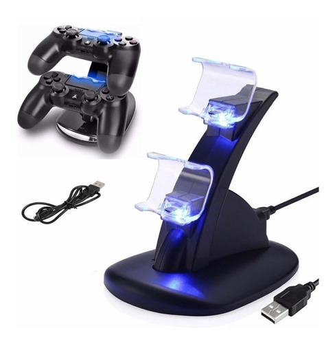 Soporte Control Cargador Joystick Ps4 Base Carga Mando Ps4