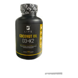 Suplemento Alimenticio Coconut Oil D3 + K2 300 Capsulas Sabor Sin Sabor