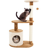 Petmaker Cat Tree Condominio De 3 Niveles Con Piso Y Postes 