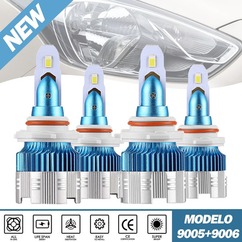 Kit De Faros Led Auto 16000lm 120w Para Ford Csp Chips