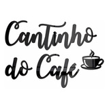 Espelho Decorativo Cantinho Do Café Xícara Acrílico Preto