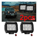 2 Faros De 6 Led De Alta Intensidad Osun 18w