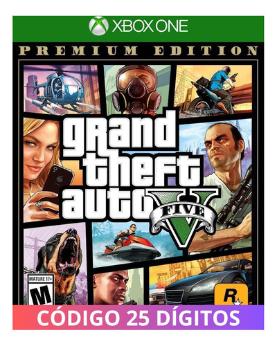 Grand Theft Auto V Gta 5 Premium Xbox One Series X|s Código