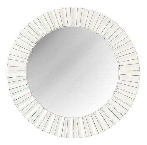 Espejo Circular Decorativo 50 Cm. Marco Ancho Trabajado