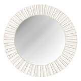 Espejo Circular Decorativo 50 Cm. Marco Ancho Trabajado
