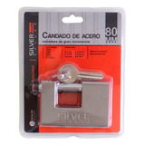 Candado Alta Seguridad Acero 80mm Silver Shadow Rex Color Gris