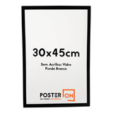 Moldura Quadro 30x45 Cm - Sem Acrílico/vidro Fundo Branco