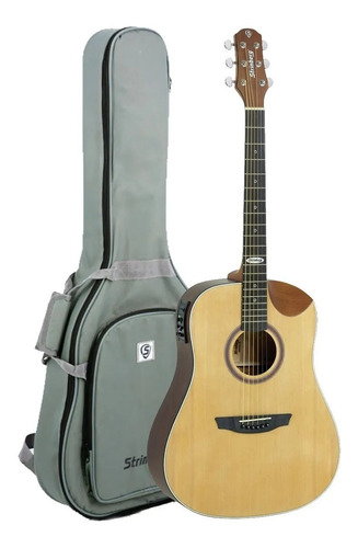 Violão Strinberg Sd201hcr Natural Satin Half Cutaway Bag