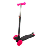 Patinete Laser 3 Rodas Led Neon Suporta 50 Kg Unitoys Cor Rosa