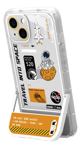 Funda Con Soporte De Astronauta P/iPhone 14 Pro Max 13 12 11